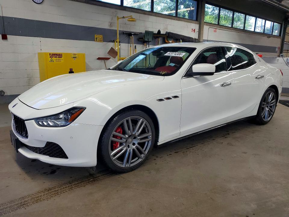 2014 Maserati Ghibli VIN ZAM57RTA3E1097878 COPART salvage auction — ROOF, IL - CERTIFICATE OF TITLE, sold $275 on 2026-07-27 (photo 1)
