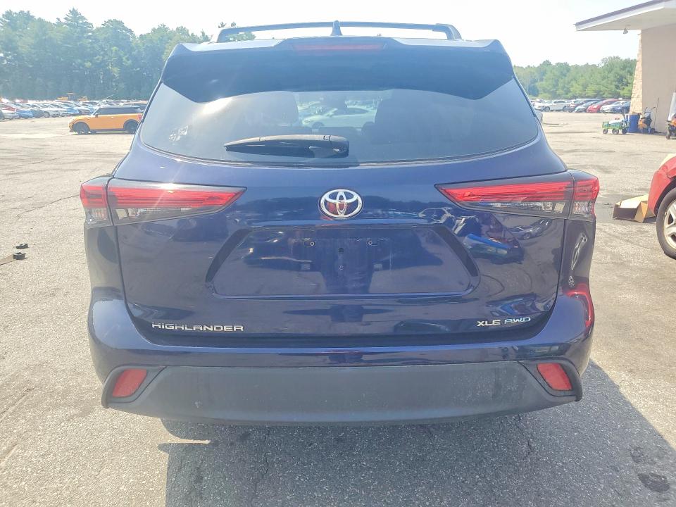 2021 Toyota Highlander VIN 5TDGZRBH1MS116564 COPART salvage auction — FRONT END, Ri - Salvage Certificate Of Title, sold $8,200 on 2026-07-28 (photo 6)