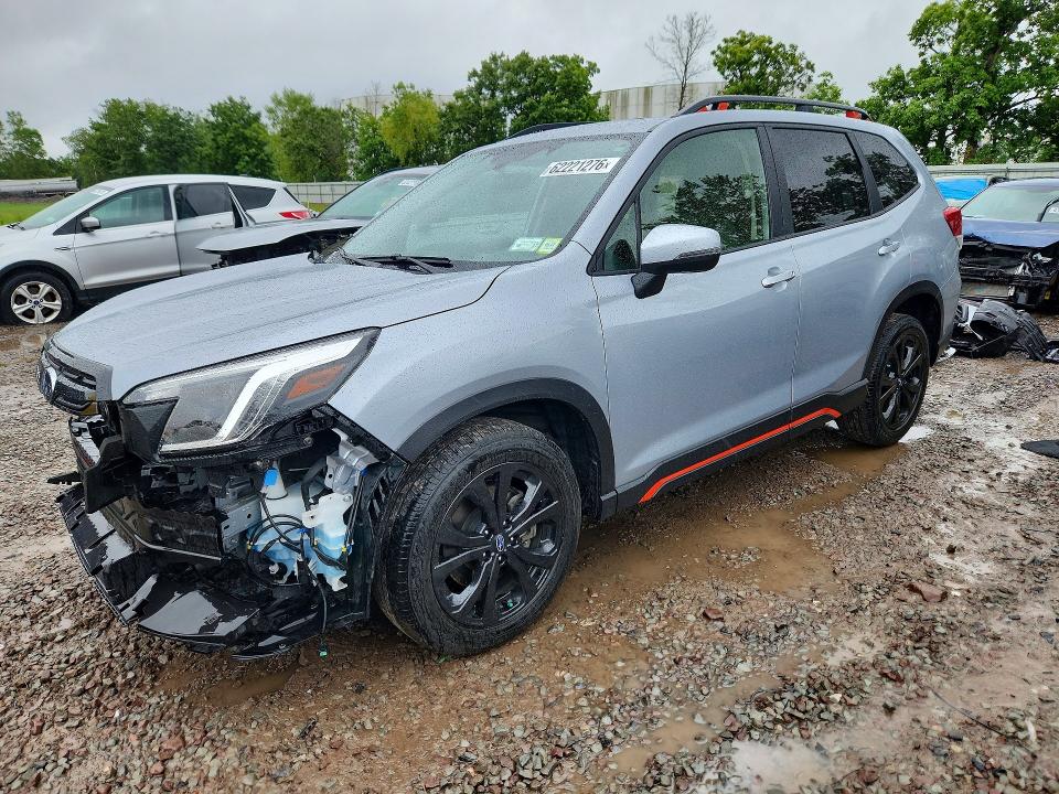 2024 Subaru Forester VIN JF2SKAECXRH482715 COPART salvage auction — FRONT END, Ny - Mv-907A Salvage Certificate, sold $9,100 on 2026-08-24 (photo 1)