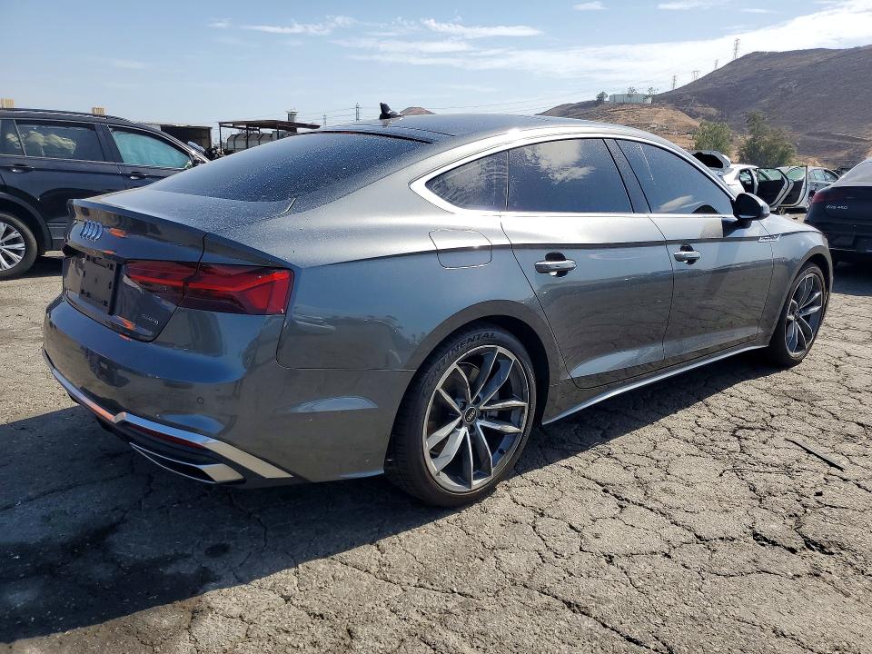 2023 Audi A5 VIN WAUDACF54PA008820 COPART salvage auction — SIDE, Ca - Salvage Certificate, sold $17,100 on 2026-08-17 (photo 3)