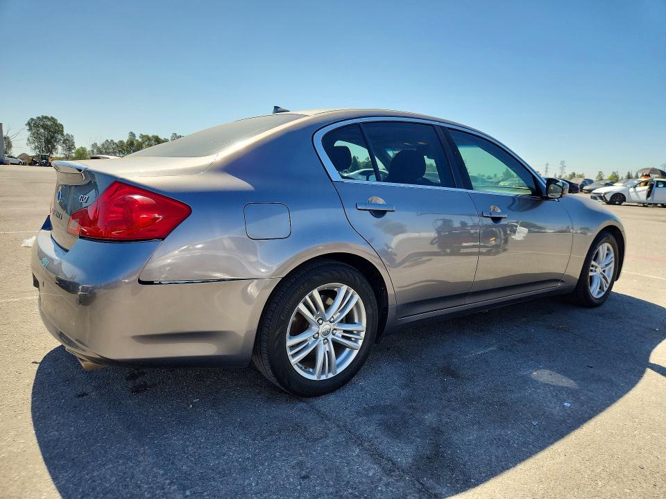2013 Infiniti VIN JN1CV6AP1DM722883 COPART salvage auction — REAR END, Ca - Salvage Certificate, sold $700 on 2026-07-18 (photo 3)