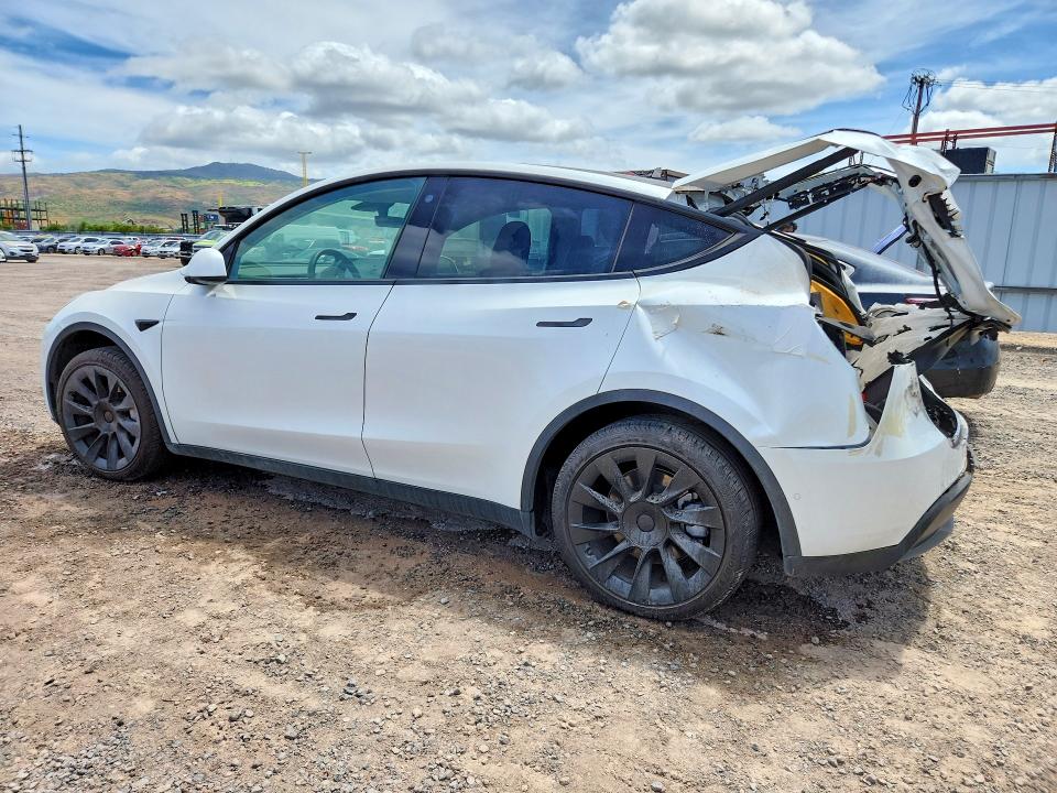 2021 Tesla Model y VIN 5YJYGDED6MF192792 COPART salvage auction — REAR END, Hi - Certificate Of Salvage, sold $2 on 2026-07-20 (photo 2)