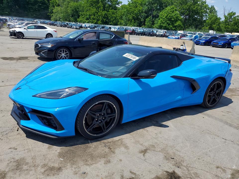 2023 Chevrolet Corvette VIN 1G1YC3D47P5120618 COPART salvage auction — REAR END, NY - MV-907A SALVAGE CERTIFICATE, sold $39,500 on 2026-07-28 (photo 1)