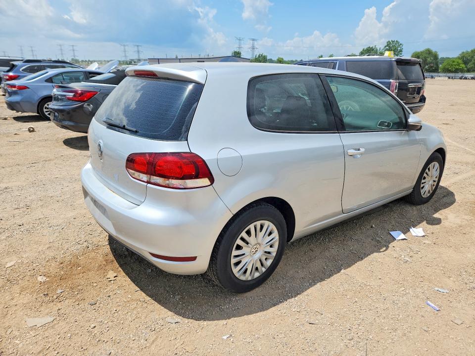 2010 Volkswagen Golf VIN WVWBB7AJ5AW262601 COPART salvage auction — SIDE, Il - Salvage Certificate, sold $825 on 2026-08-11 (photo 3)