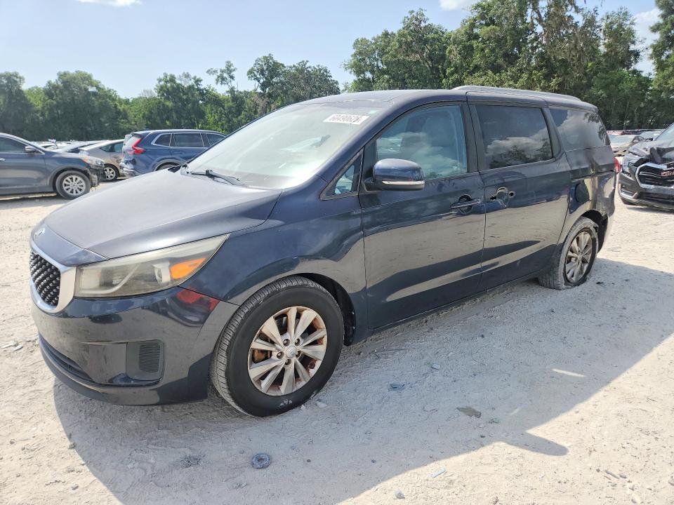 2015 Kia SEDONA VIN KNDMB5C17F6069707 COPART salvage auction — BURN, FL - CERT OF TITLE SLVG REBUILDABLE, sold $325 on 2026-07-28 (photo 1)