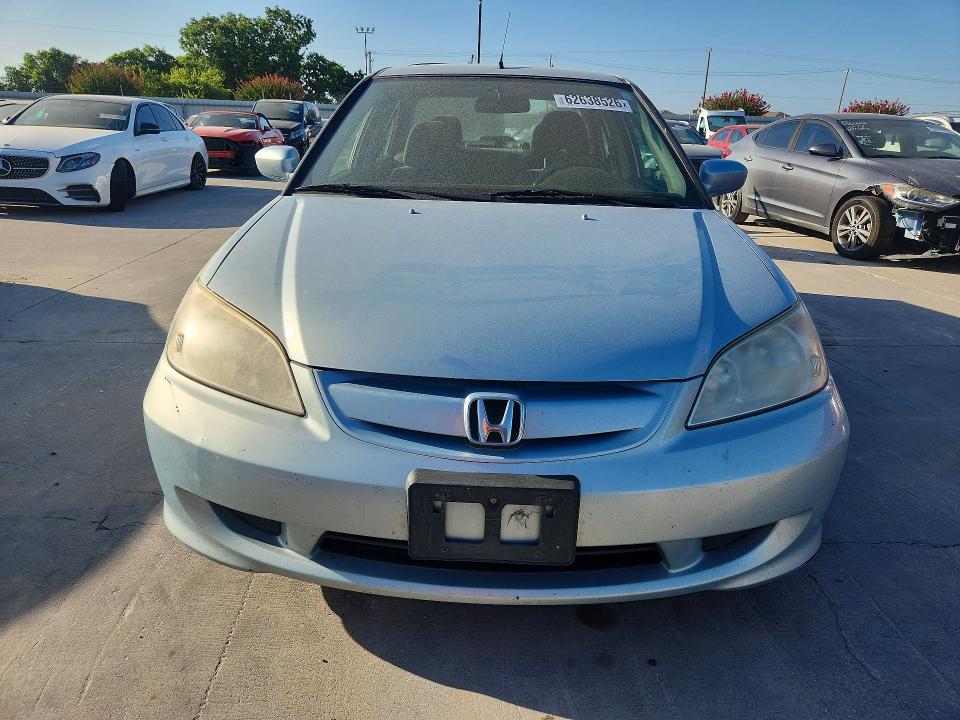 2004 Honda Civic hybrid VIN JHMES96684S017122 COPART salvage auction — SIDE, Tx - Certificate Of Title, sold $150 on 2026-07-30 (photo 5)