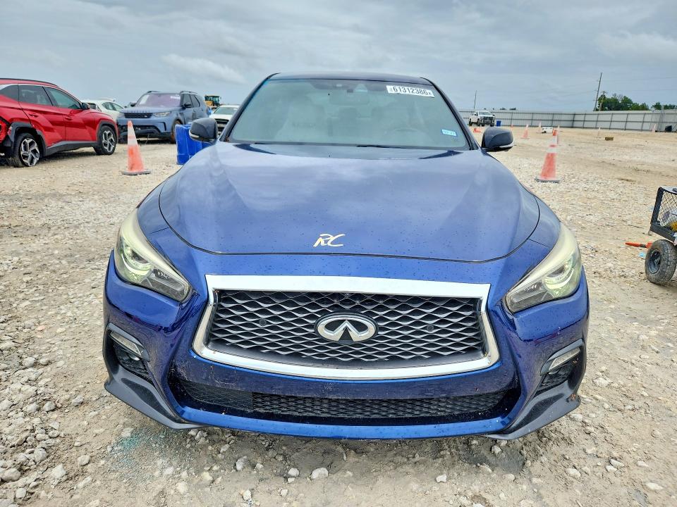 2019 Infiniti Q50 VIN JN1FV7AR6KM800141 COPART salvage auction — REAR END, Tx - Salvage Vehicle Title, sold $9,300 on 2026-08-13 (photo 5)