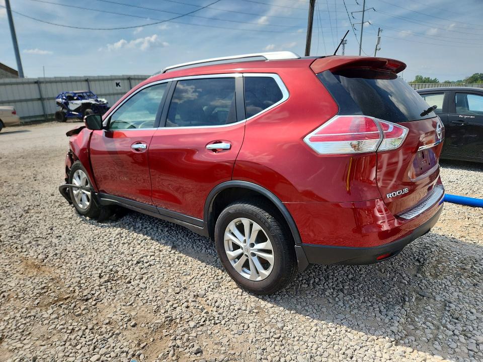 2015 Nissan Rogue VIN KNMAT2MV8FP512960 COPART salvage auction — FRONT END, Oh - Certificate Of Title, sold $600 on 2026-07-24 (photo 2)