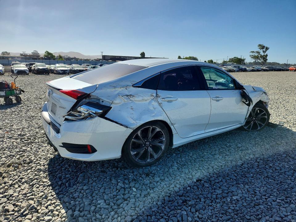 2020 Honda Civic VIN 2HGFC2F88LH536724 COPART salvage auction — FRONT END, Ca - Salvage Certificate, sold $1,350 on 2026-08-27 (photo 3)