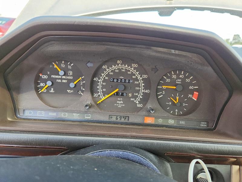 1995 Mercedes-benz E-klasse VIN WDBEA66EXSC279188 COPART salvage auction — FRONT END, Ca - Salvage Certificate, sold $4,700 on 2026-07-08 (photo 9)