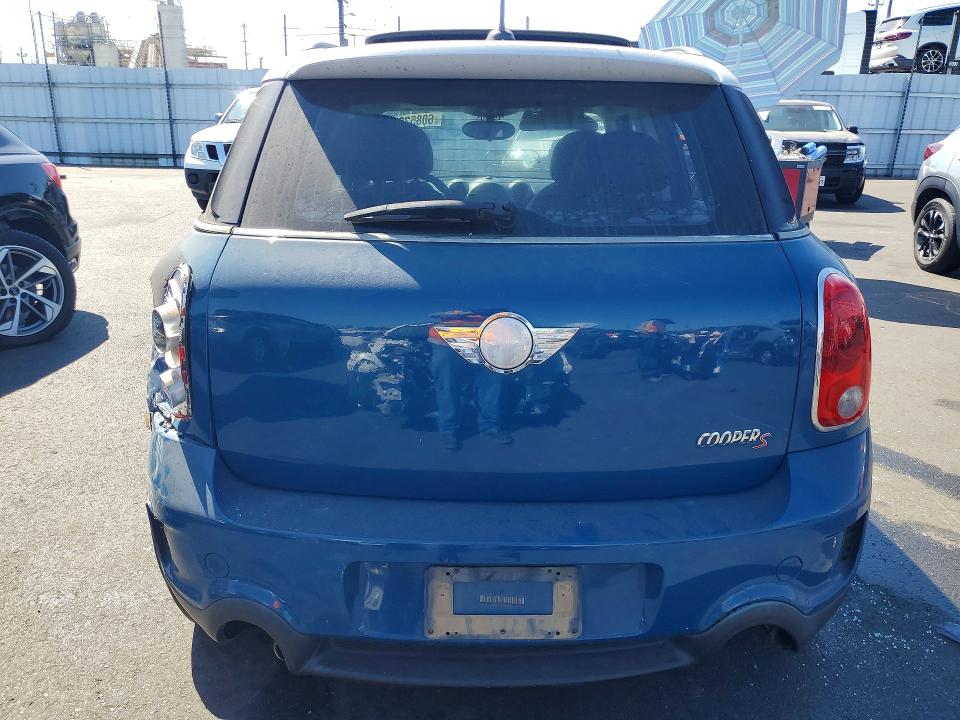 2011 Mini Cooper VIN WMWZC3C51BWH97849 COPART salvage auction — FRONT END, CA - SALVAGE CERTIFICATE, sold $300 on 2026-08-12 (photo 6)