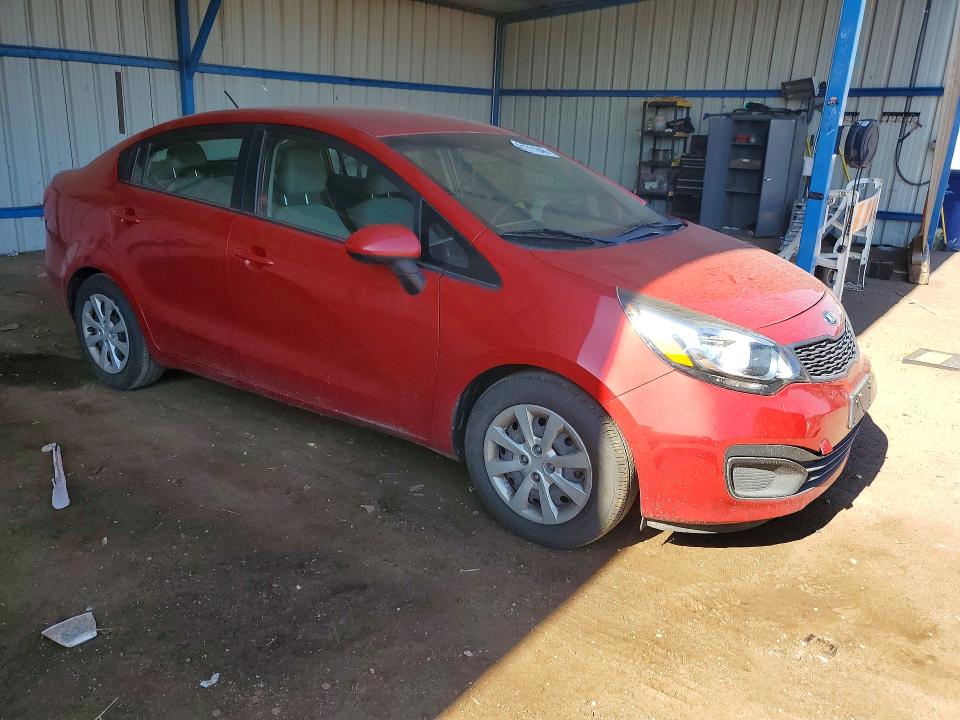 2015 Kia Rio VIN KNADM4A39F6505091 COPART salvage auction — FRONT END, Co - Salvage Title, sold $1,100 on 2026-07-27 (photo 4)
