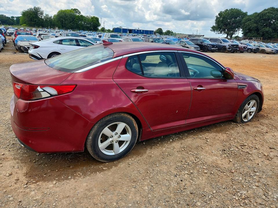 2014 Kia Optima VIN 5XXGM4A72EG288759 COPART salvage auction — FRONT END, Al - Certificate Of Title, sold $450 on 2026-07-29 (photo 3)