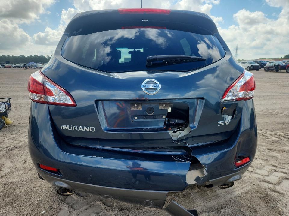2012 Nissan Murano VIN JN8AZ1MU0CW118875 COPART salvage auction — FRONT END, Tx - Salvage Vehicle Title, sold $625 on 2026-07-31 (photo 6)
