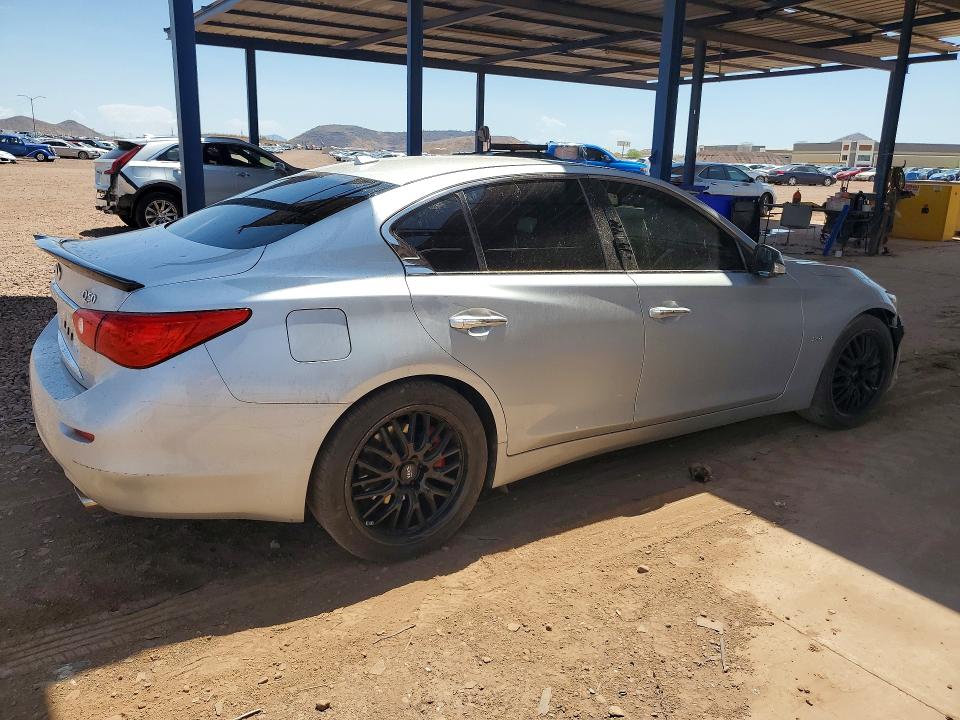 2017 Infiniti Q50 VIN JN1EV7APXHM739671 COPART salvage auction — FRONT END, AZ - CERT OF TITLE - SALVAGE, sold $1,600 on 2026-07-30 (photo 3)