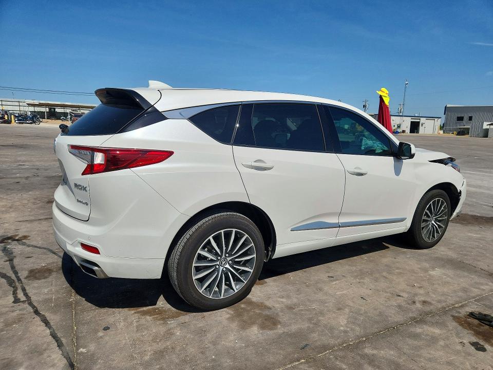 2025 Acura Rdx VIN 5J8TC2H76SL009810 COPART salvage auction — FRONT END, Tx - Salvage Vehicle Title, sold $21,200 on 2026-09-14 (photo 3)