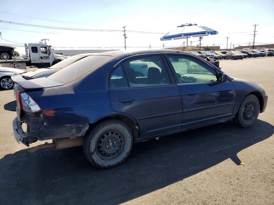 2001 Honda Civic VIN JHMES26721S001221 COPART salvage auction — REAR END, CA - SALVAGE CERTIFICATE, sold $225 on 2026-07-13 (photo 3)