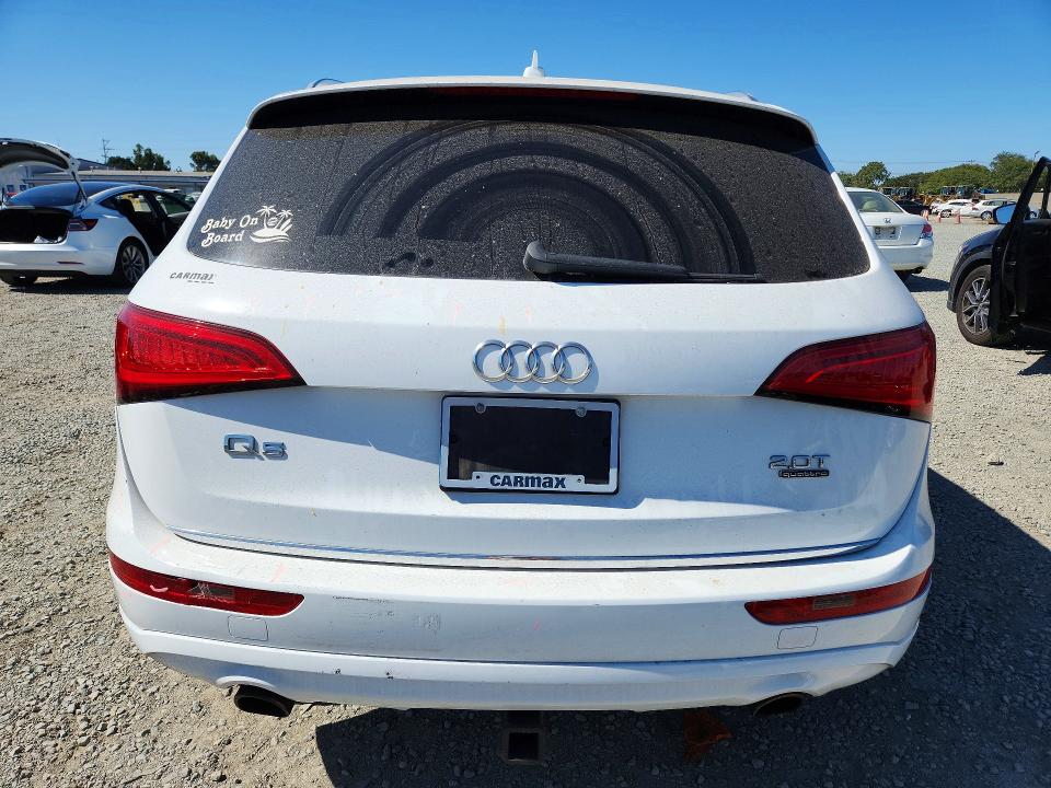 2015 Audi Q5 VIN WA1CFAFP1FA138990 COPART salvage auction — FRONT END, Ca - Salvage Certificate, sold $2,950 on 2026-08-28 (photo 6)