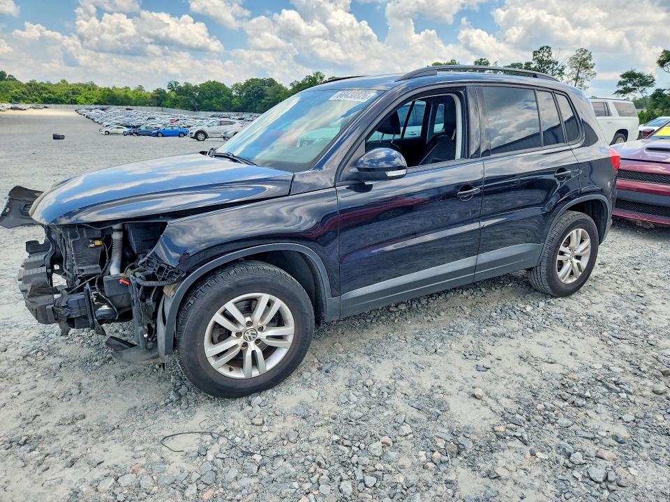 2016 Volkswagen Tiguan VIN WVGAV7AX6GW599113 COPART salvage auction — FRONT END, Ga - Cert Of Title-Salvage, sold $750 on 2026-08-06 (photo 1)