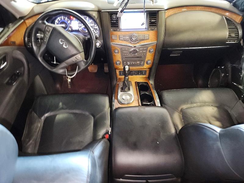 2012 Infiniti Qx56 VIN JN8AZ2NFXC9519807 COPART salvage auction — VANDALISM, Fl - Cert Of Title Slvg Rebuildable, sold $600 on 2026-08-03 (photo 8)
