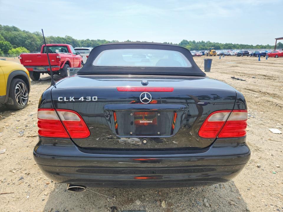 2003 Mercedes-benz Clk-klasse VIN WDBLK70G23T138377 COPART salvage auction — FRONT END, Md - Cert Of Salvage > 75% Damage, sold $525 on 2026-07-28 (photo 6)