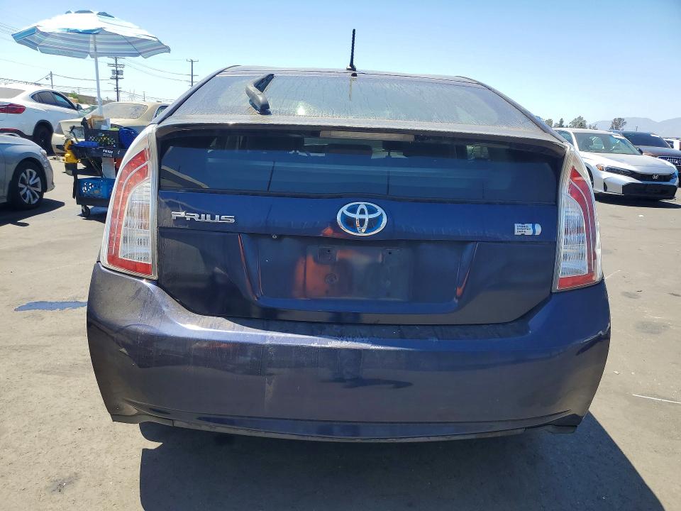 2015 Toyota Prius VIN JTDKN3DU3F0471979 COPART salvage auction — VANDALISM, Ca - Salvage Certificate, sold $1,100 on 2026-07-15 (photo 6)