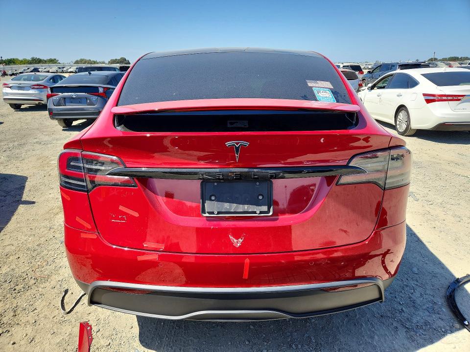 2023 Tesla Model x VIN 7SAXCDE59PF377054 COPART salvage auction — FRONT END, Ca - Salvage Certificate, sold $5,000 on 2026-07-28 (photo 6)