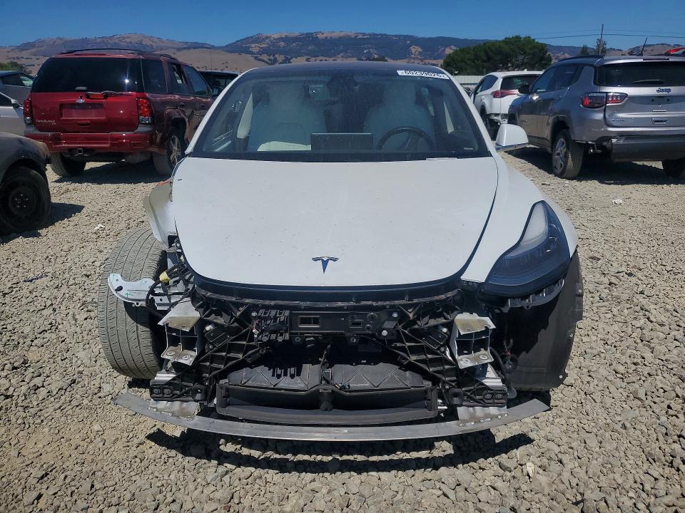 2020 Tesla Model 3 VIN 5YJ3E1EA5LF613937 COPART salvage auction — FRONT END, Ca - Salvage Certificate, sold $4,550 on 2026-09-02 (photo 5)