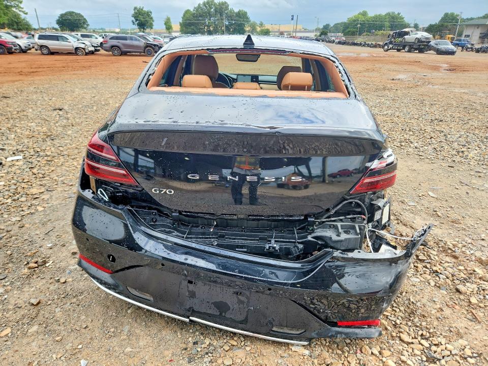 2022 Genesis G70 VIN KMTG34TA1NU087474 COPART salvage auction — FRONT END, Salvage Title, sold $5,600 on 2026-10-07 (photo 6)