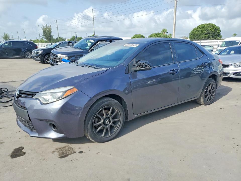 2015 Toyota Corolla VIN 2T1BURHE9FC280856 COPART salvage auction — UNDERCARRIAGE, FL - CERTIFICATE OF TITLE, sold $2,450 on 2026-07-22 (photo 1)