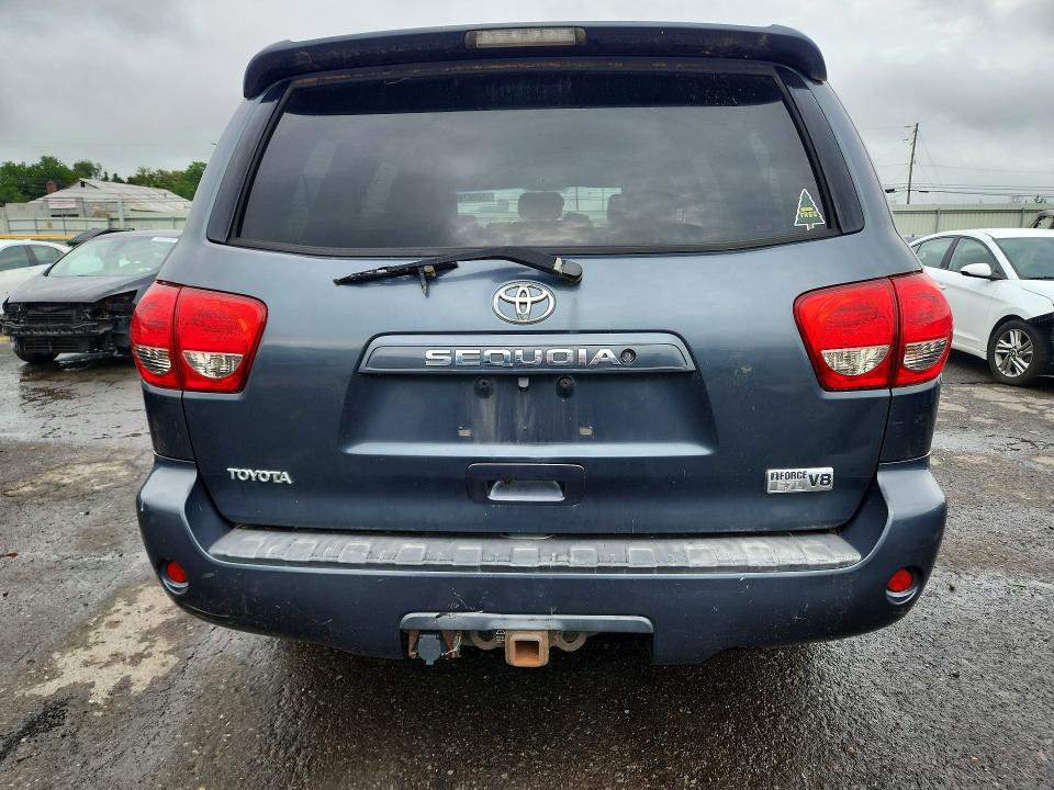 2008 Toyota Sequoia VIN 5TDBY64A68S013898 COPART salvage auction — FRONT END, PA - CERT OF TITLE, sold $2,100 on 2026-07-21 (photo 6)