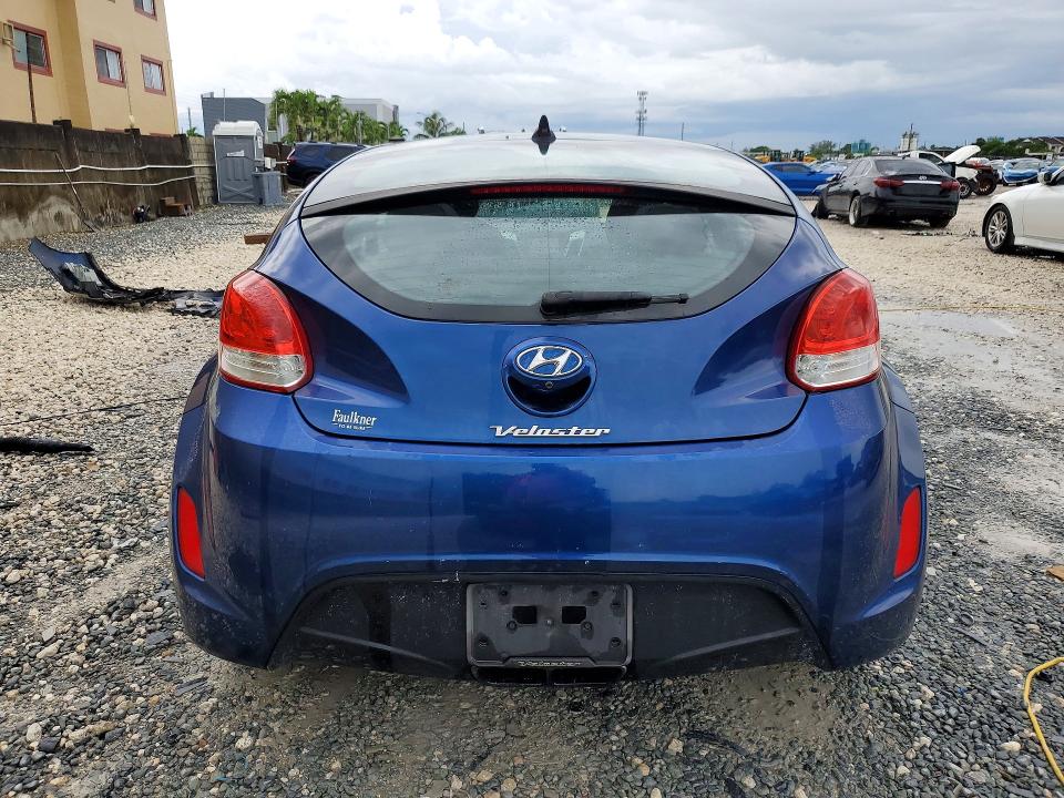2017 Hyundai Veloster VIN KMHTC6AD9HU322029 COPART salvage auction — FRONT END, Fl - Cert Of Title Slvg Rebuildable, sold $475 on 2026-07-17 (photo 6)