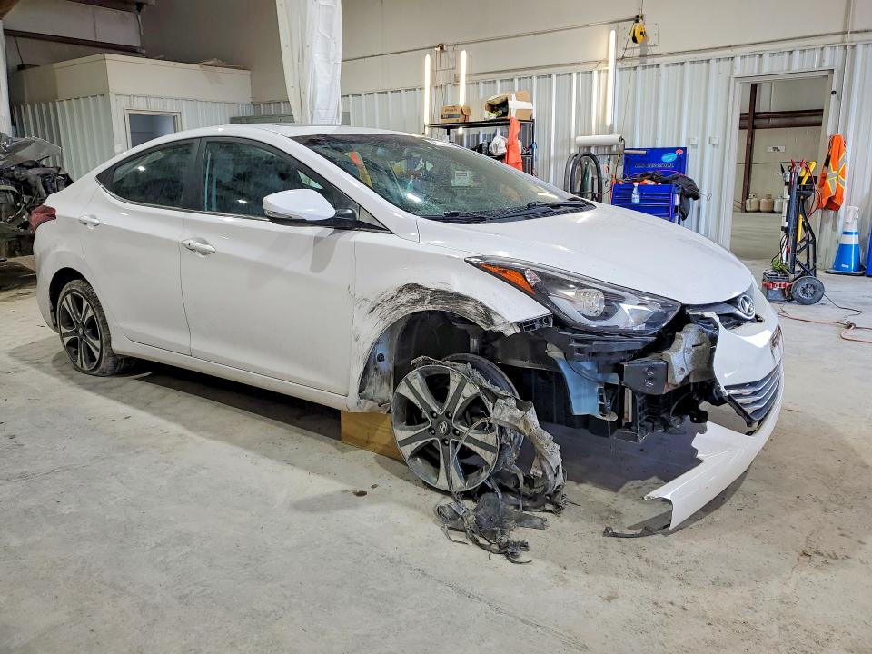 2015 Hyundai Elantra VIN KMHDH4AH9FU233233 COPART salvage auction — FRONT END, Ny - Mv-907A Salvage Certificate, sold $1,300 on 2026-07-20 (photo 4)
