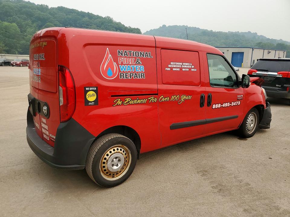 2019 Ram Promaster city VIN ZFBHRFAB7K6M07649 COPART salvage auction — FRONT END, Pa - Certificate Of Salvage, sold $350 on 2026-08-06 (photo 3)