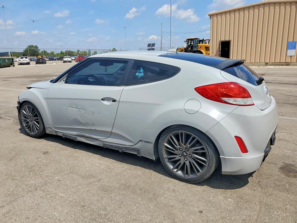2013 Hyundai Veloster VIN KMHTC6AD2DU128887 COPART salvage auction — FRONT END, Oh - Cert Of Title-Salvage, sold $450 on 2026-07-17 (photo 2)