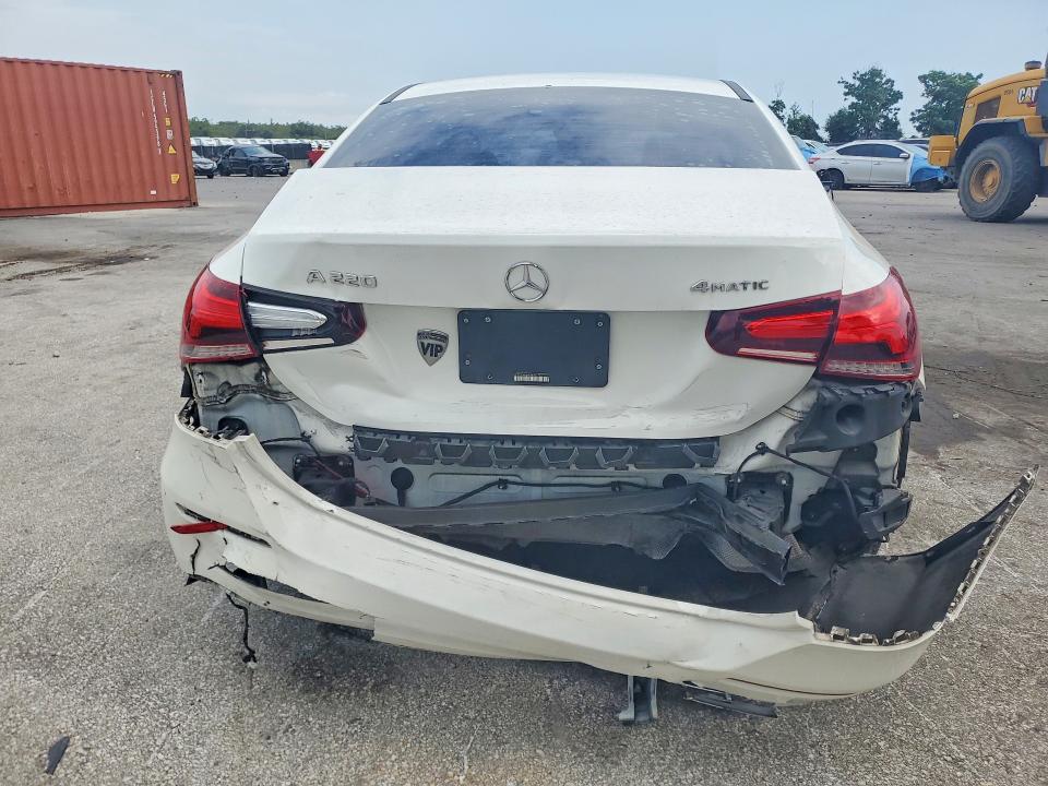 2019 Mercedes-benz A-klasse VIN WDD3G4FB4KW001215 COPART salvage auction — REAR END, Fl - Cert Of Title Slvg Rebuildable, sold $5,700 on 2026-08-04 (photo 6)