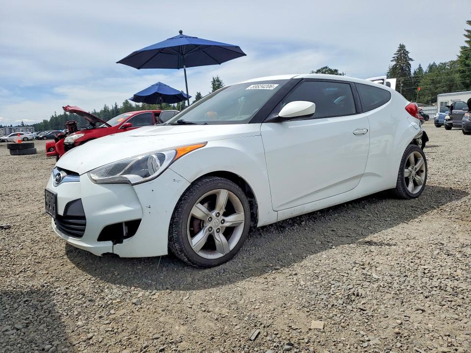 2015 Hyundai Veloster VIN KMHTC6AD2FU236476 COPART salvage auction — REAR END, Wa - Bill Of Sale, sold $725 on 2026-07-24 (photo 1)