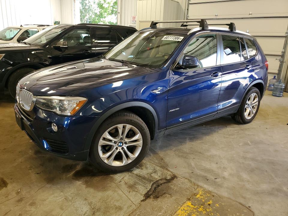 2017 BMW X3 VIN 5UXWX7C3XH0U44422 COPART salvage auction — MINOR DENT/SCRATCHES, Mn - Non Public Clean Title, sold $2,300 on 2026-07-21 (photo 1)