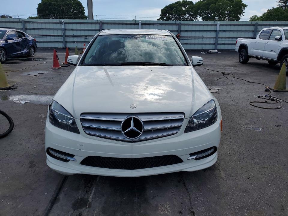 2011 Mercedes-benz C class VIN WDDGF5EB3BA479683 COPART salvage auction — FRONT END, FL - CERT OF TITLE SLVG REBUILDABLE, sold $1,050 on 2026-07-15 (photo 5)