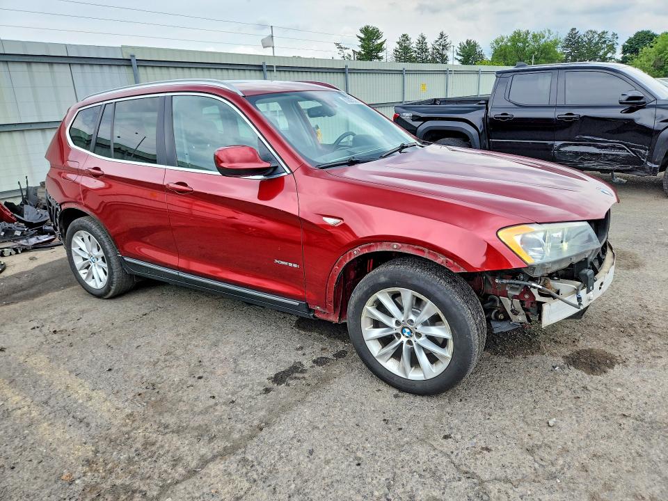 2014 BMW X3 VIN 5UXWX9C52E0D20558 COPART salvage auction — WATER/FLOOD, Pa - Certificate Of Salvage, sold $1,000 on 2026-07-31 (photo 4)
