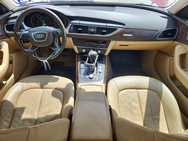 2012 Audi A6 VIN WAUGGAFC6CN157618 COPART salvage auction — WATER/FLOOD, Tx - Salvage Title-Flood Damage, sold $300 on 2026-07-14 (photo 8)