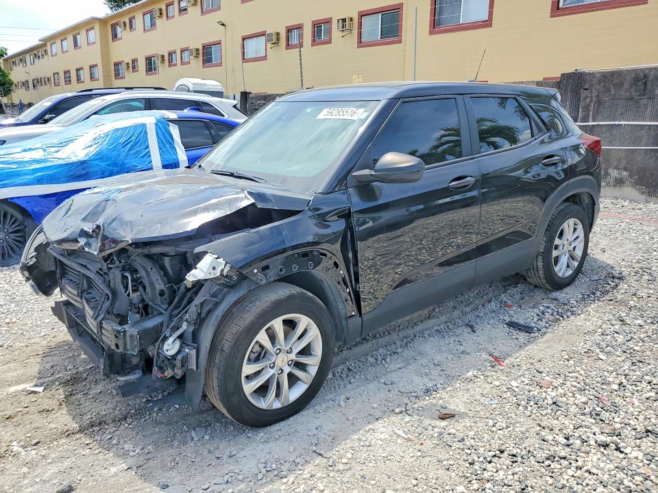 2021 Chevrolet Trailblazer VIN KL79MMS22MB178680 COPART salvage auction — FRONT END, Fl - Cert Of Title Slvg Rebuildable, sold $3,850 on 2026-07-09 (photo 1)