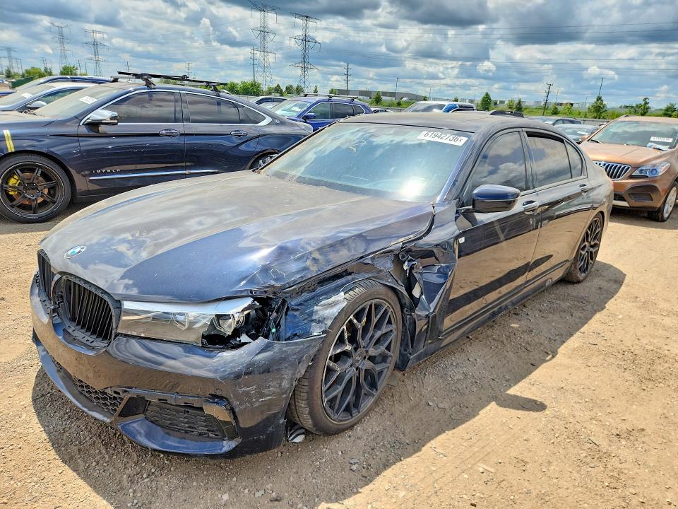 2017 BMW 7er VIN WBA7E4C57HGU99328 COPART salvage auction — SIDE, In - Certificate Of Title (P), sold $2,950 on 2026-08-13 (photo 1)