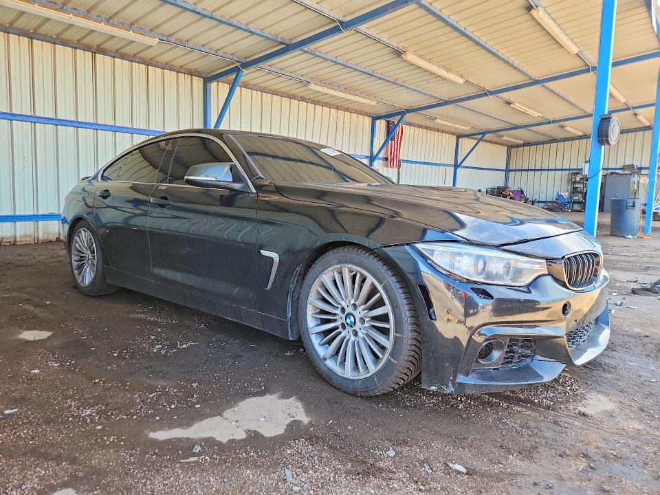 2015 BMW 4er VIN WBA4A7C5XFD413251 COPART salvage auction — FRONT END, Co - Dis/Dlr/Exp Only Clean Title, sold $1,200 on 2026-08-12 (photo 4)