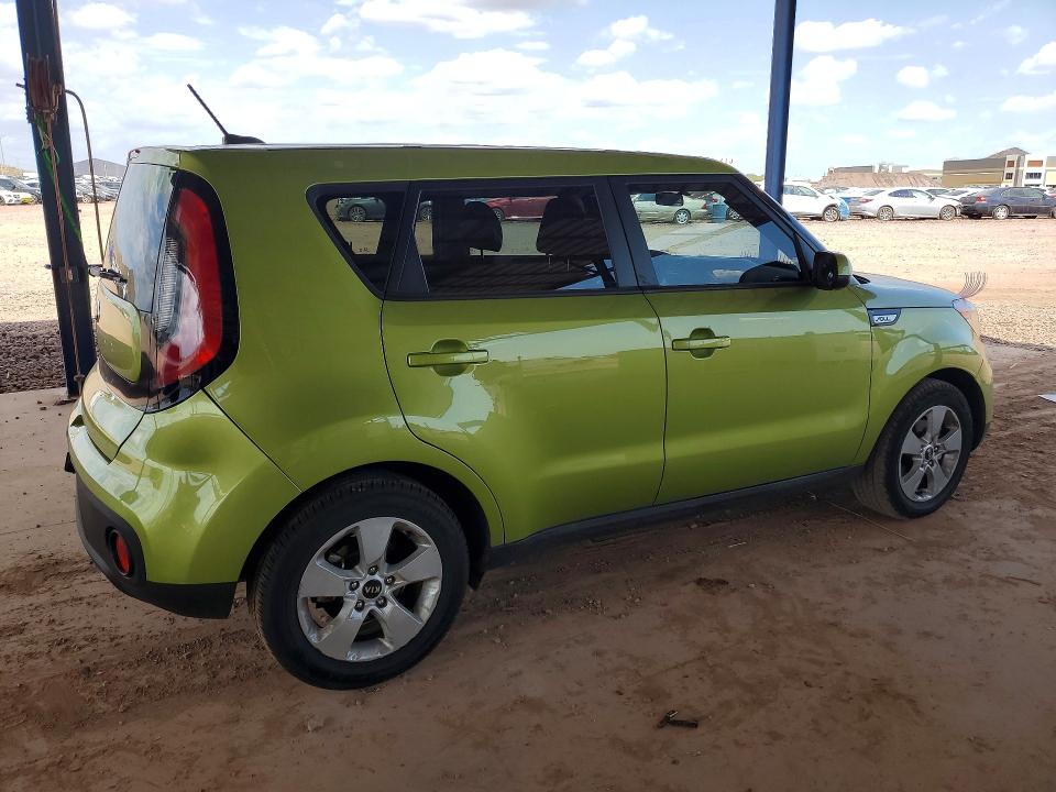 2018 Kia Soul VIN KNDJN2A21J7907432 COPART salvage auction — REAR END, Az - Cert Of Title - Salvage, sold $250 on 2026-07-30 (photo 3)