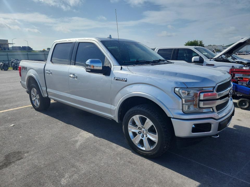 2018 Ford F-150 VIN 1FTEW1E59JFE67494 COPART salvage auction — HAIL, Ok - Cert Of Title-Salvage, sold $15,200 on 2026-07-31 (photo 4)