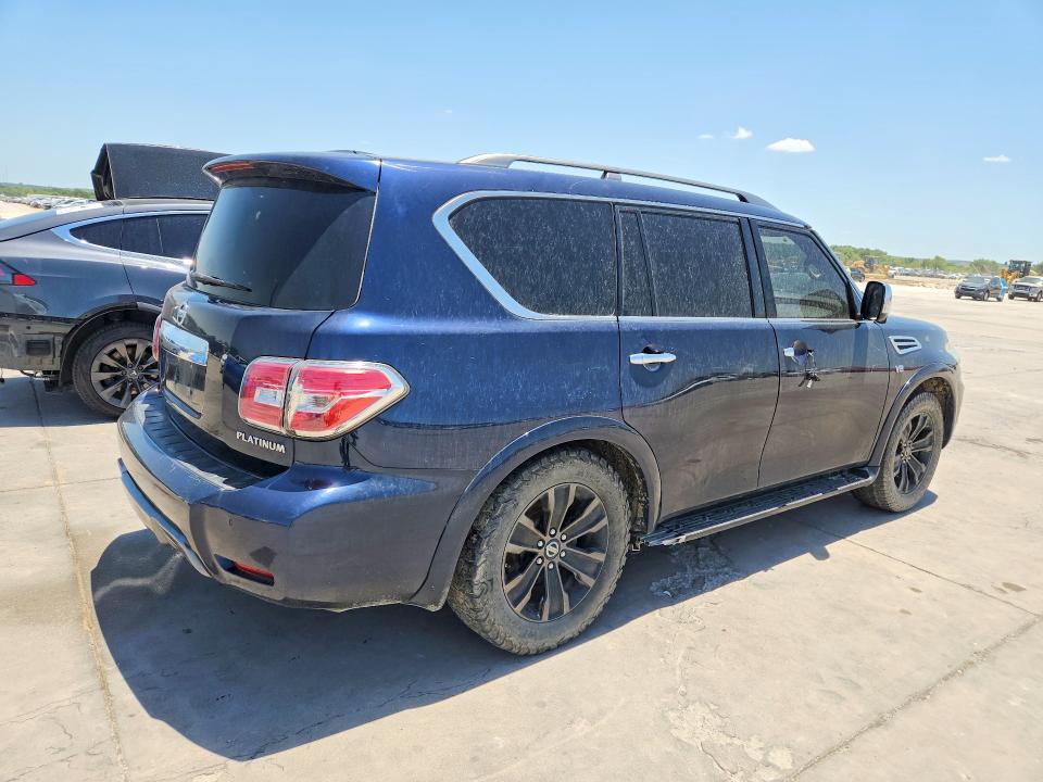 2019 Nissan Armada VIN JN8AY2ND0K9087602 COPART salvage auction — NORMAL WEAR, Tx - Certificate Of Title, sold $4,750 on 2026-09-03 (photo 3)