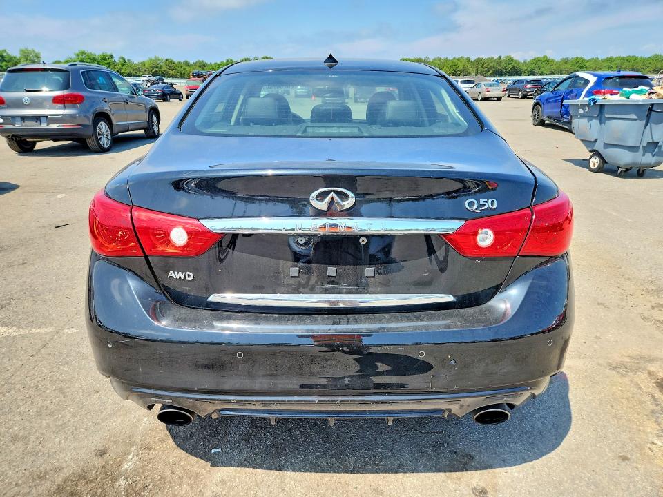 2017 Infiniti Q50 VIN JN1EV7AR4HM835538 COPART salvage auction — FRONT END, NY - CERTIFICATE OF TITLE, sold $2,600 on 2026-07-16 (photo 6)