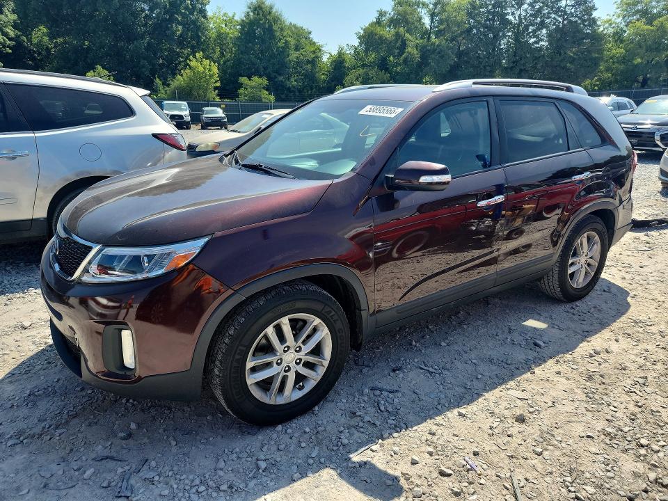 2015 Kia Sorento VIN 5XYKT4A68FG658923 COPART salvage auction — REAR END, Tn - Salvage Certificate, sold $200 on 2026-07-30 (photo 1)