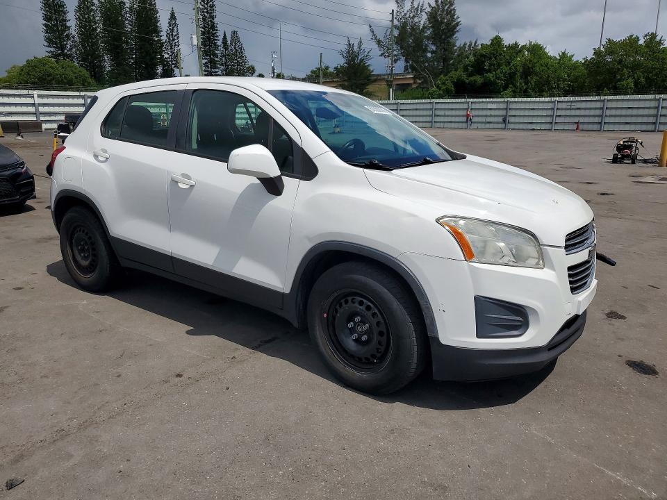 2015 Chevrolet Trax VIN KL7CJKSB0FB127281 COPART salvage auction — NORMAL WEAR, FL - CERTIFICATE OF TITLE (P), sold $975 on 2026-07-29 (photo 4)